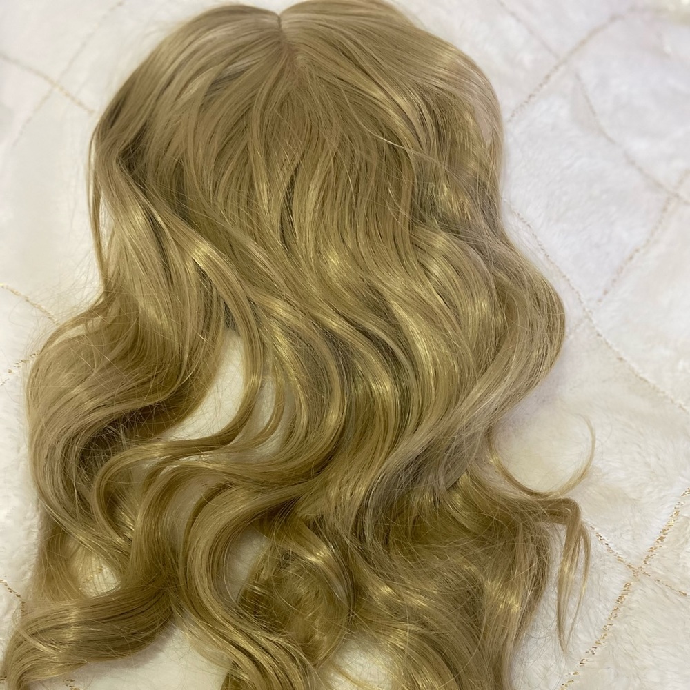 Strawberry blonde hair topper